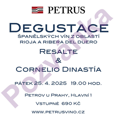 Jarní degustace španělských vín z Bodegas Resalte a Bodegas Cornelio Dinastía